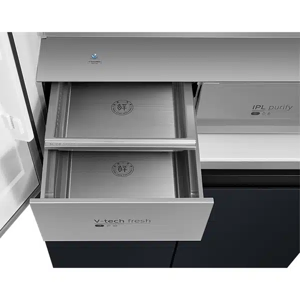 מקרר 4 דלתות 515 ליטר קו אפס דגם MDRM706BIL70 MIDEA יבואן רשמי