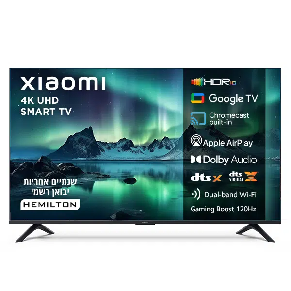 טלוויזיה חכמה 55 אינץ' 4K שיאומי Xiaomi TV A 55 2026 דגם L55MB-AME