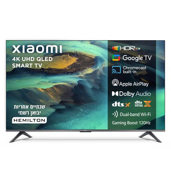 טלוויזיה חכמה 55 אינץ' QLED 4K שיאומי Xiaomi TV A Pro 55 2026 דגם L55MB-APME