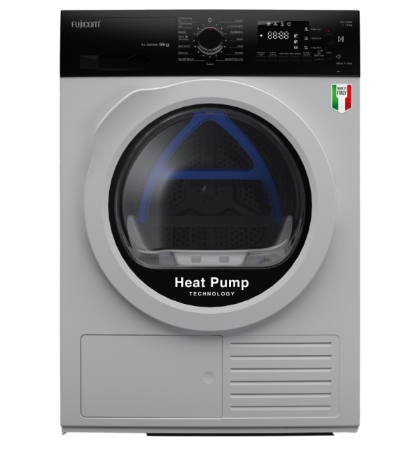 מייבש כביסה 9 ק"ג משאבת חום HEAT PUMP INVERTER FJ-DHP999 לבן פוג'יקום