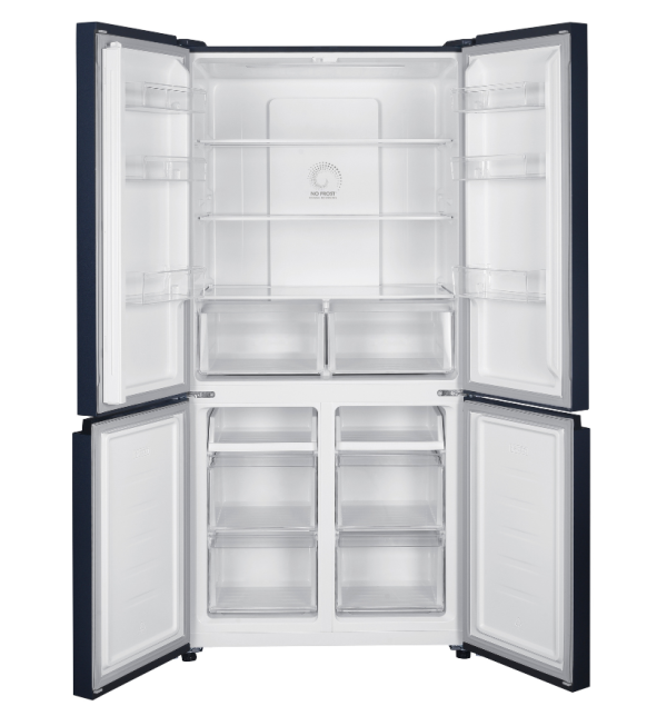 מקרר 4 דלתות מקפיא תחתון 600 ליטר NO-FROST FJ-NF815W זכוכית לבנה פוג'יקום 2