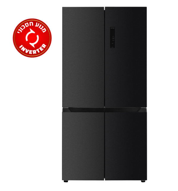 מקרר 4 דלתות מקפיא תחתון 600 ליטר NO-FROST FJ-NF820DX נירוסטה מושחרת פוג'יקום