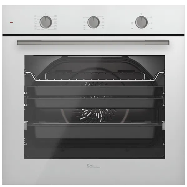 תנור אפייה בנוי מכני 73 ליטר לבן 10 תוכניות SOL דגם HO-1705W
