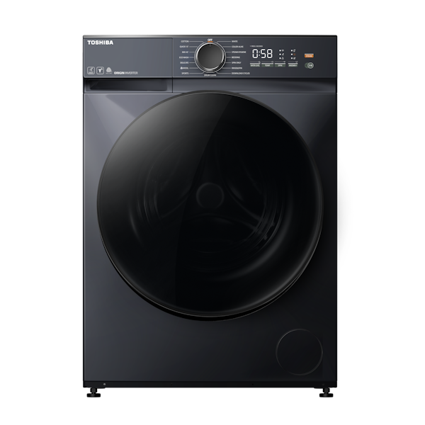 מכונת כביסה פתח חזית 8 ק"ג 1400 סל"ד Toshiba דגם TW-T21BU90UWIL(MG) אפור כהה